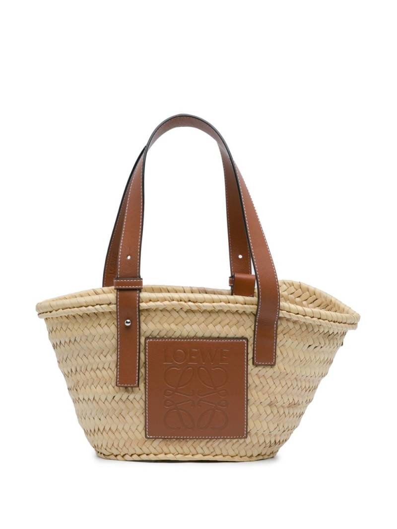 Loewe Pre-Owned 2010-2023 Small Raffia Basket tote bag - Brown von Loewe Pre-Owned