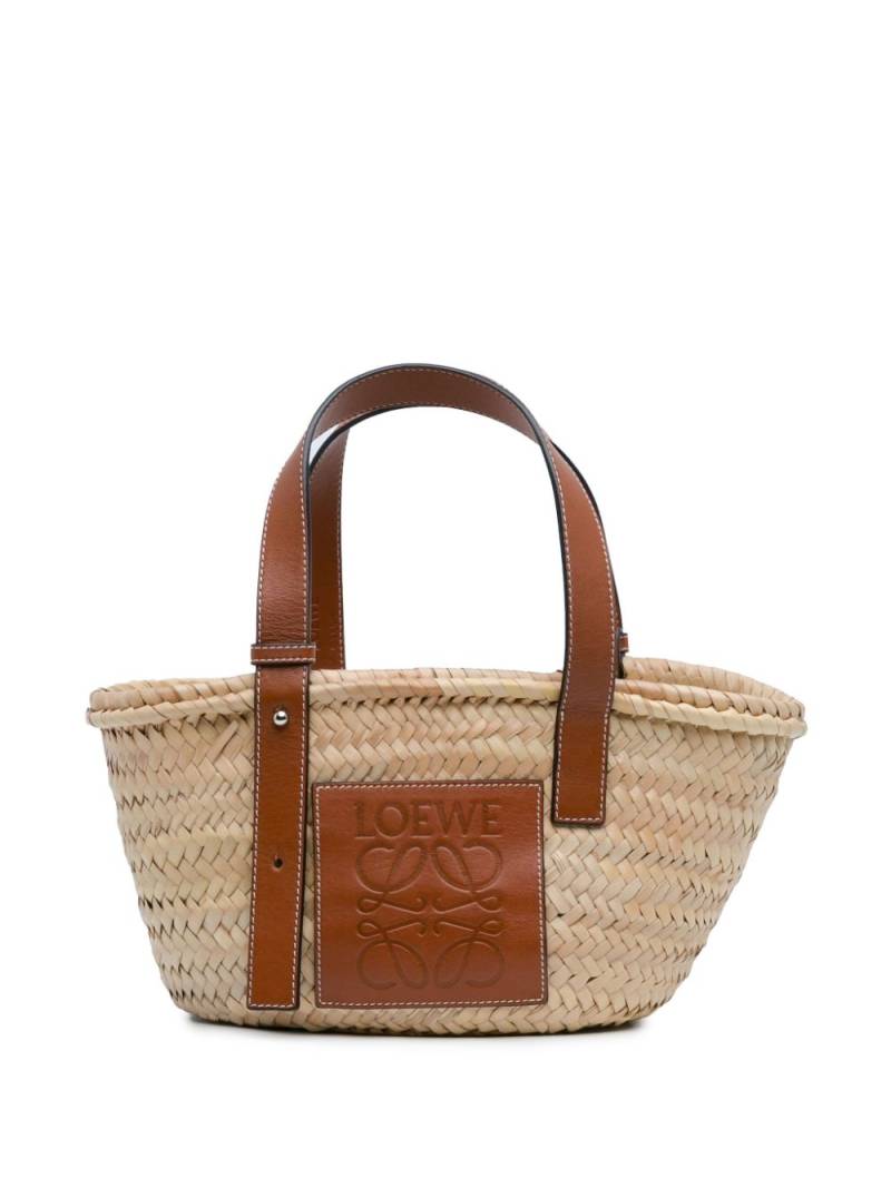 Loewe Pre-Owned 2010-2023 Small Raffia Basket tote bag - Brown von Loewe Pre-Owned