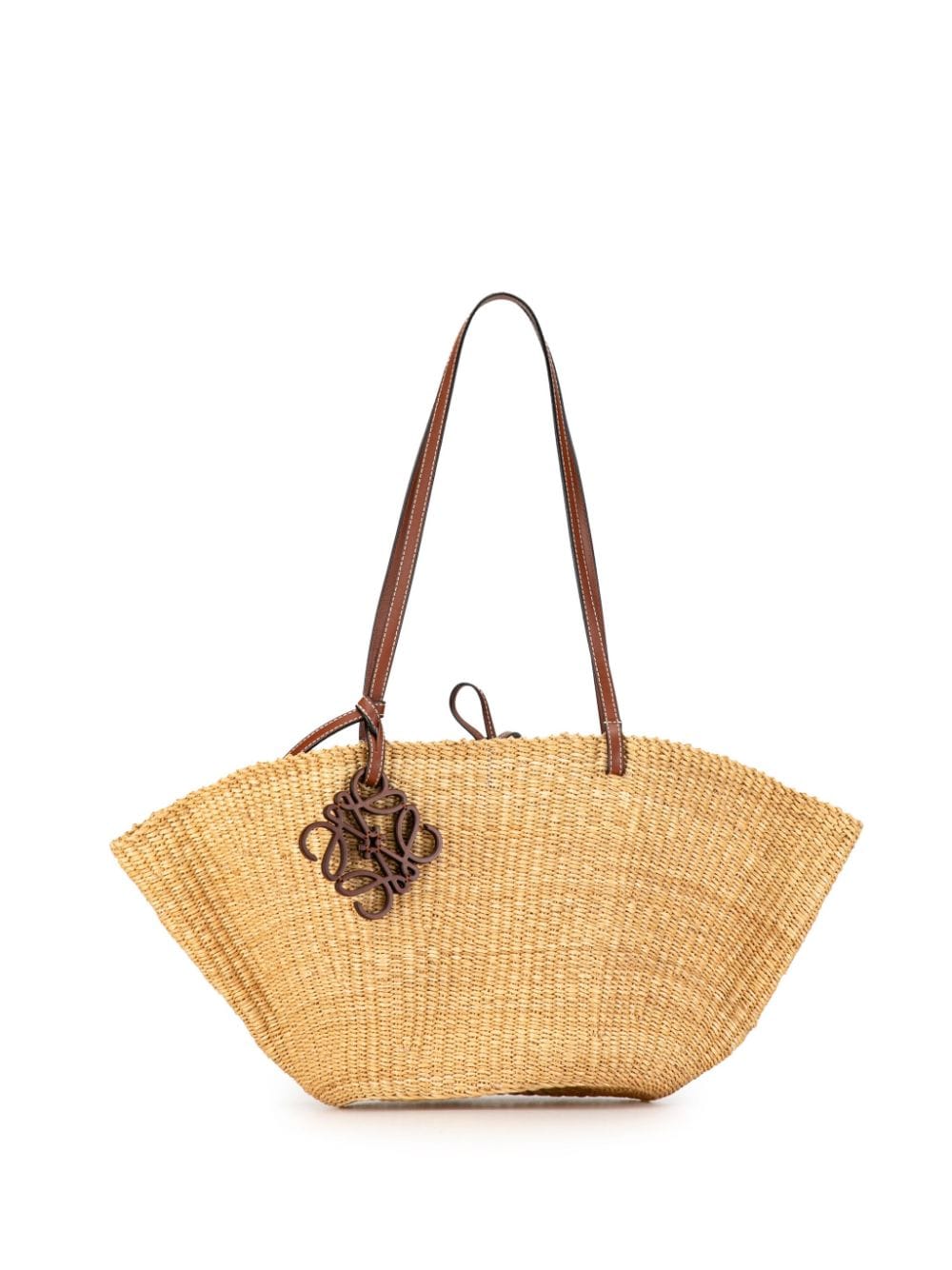 Loewe Pre-Owned 2010-2023 Small Raffia Shell Basket tote bag - Brown von Loewe Pre-Owned