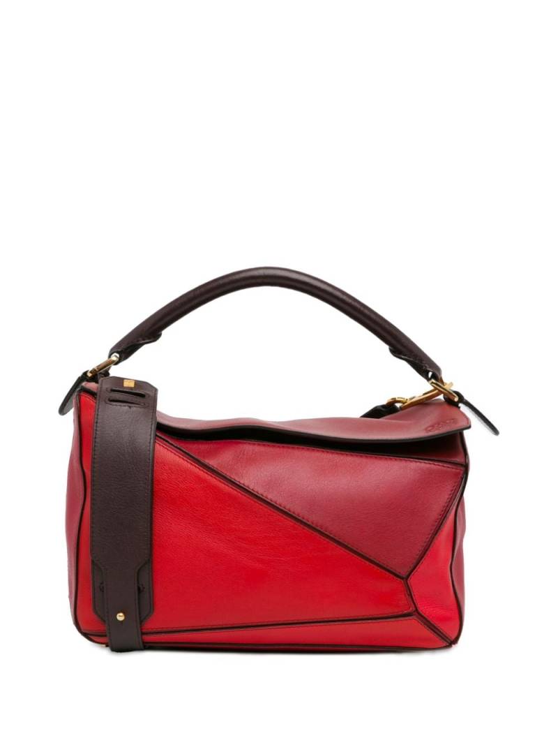 Loewe Pre-Owned 2014-2023 Medium Tricolor Puzzle Bag satchel - Red von Loewe Pre-Owned