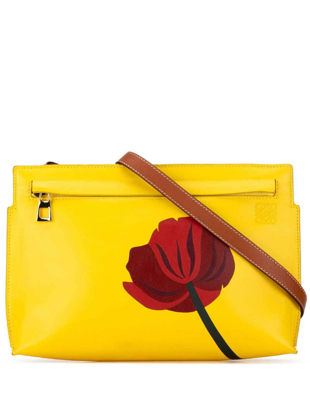 Loewe Pre-Owned 2016 Mini Floral Marquetry T Pouch crossbody bag - Yellow von Loewe Pre-Owned