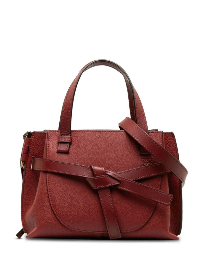 Loewe Pre-Owned 2018-2023 mini Gate two-way bag - Red von Loewe Pre-Owned