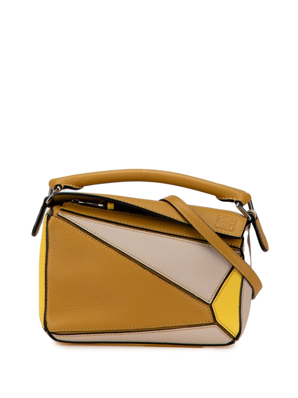 Loewe Pre-Owned 2019 Mini Tricolor Puzzle satchel - Brown von Loewe Pre-Owned