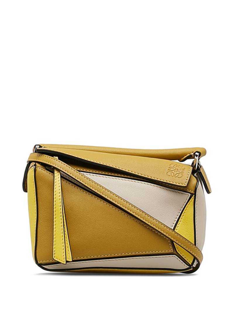 Loewe Pre-Owned 2019 mini Puzzle crossbody bag - Yellow von Loewe Pre-Owned