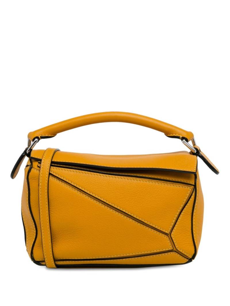 Loewe Pre-Owned 2020 Mini Puzzle satchel - Yellow von Loewe Pre-Owned