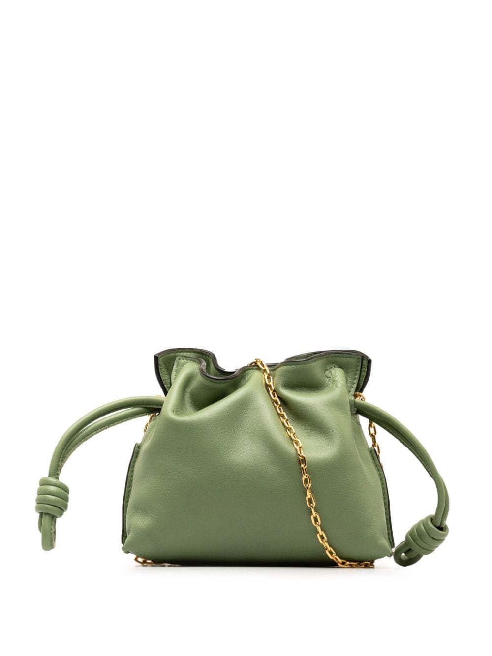 Loewe Pre-Owned 2021 Nano Flamenco Knot Clutch crossbody bag - Green von Loewe Pre-Owned