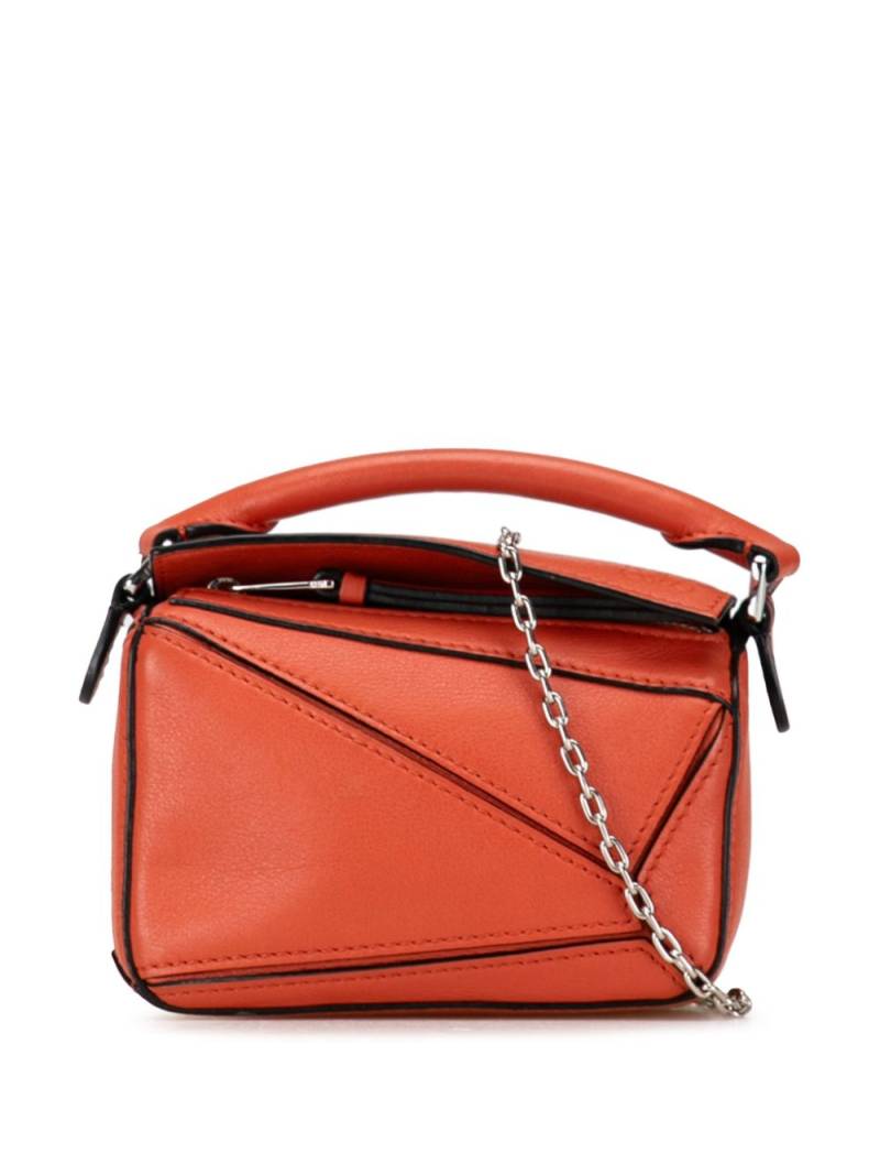 Loewe Pre-Owned 2021 Nano Puzzle satchel - Red von Loewe Pre-Owned