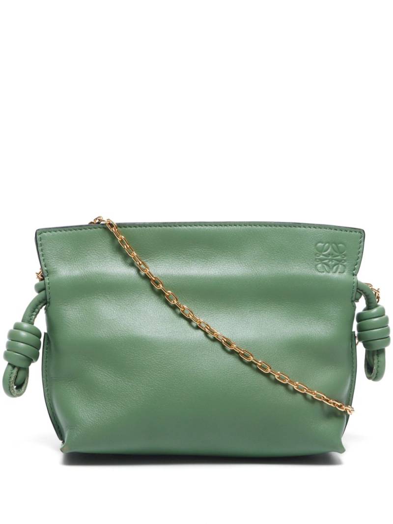 Loewe Pre-Owned 2021 small Flamenco shoulder bag - Green von Loewe Pre-Owned