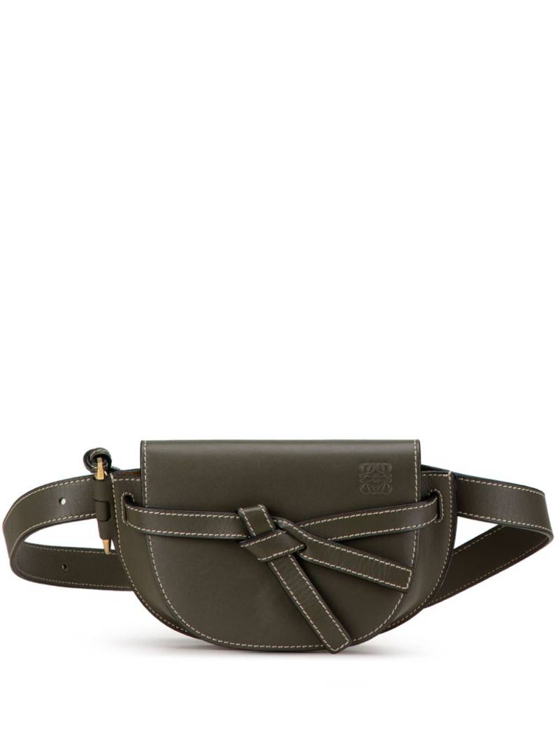 Loewe Pre-Owned 21st Century Mini Leather Gate belt bag - Grey von Loewe Pre-Owned