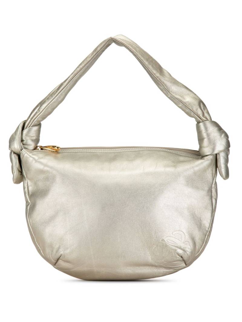 Loewe Pre-Owned 21th Century Anagram Leather hobo bag - Silver von Loewe Pre-Owned