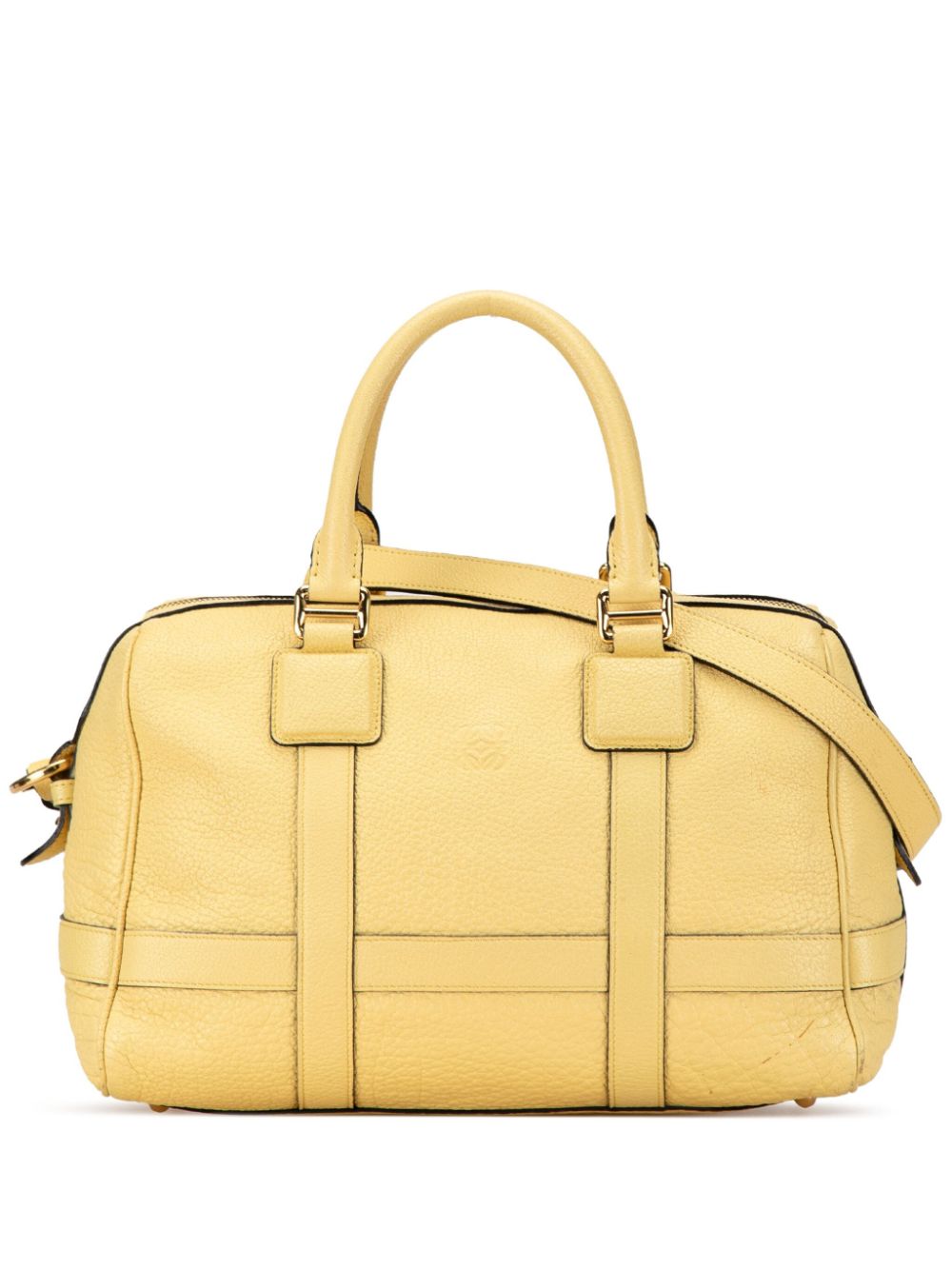 Loewe Pre-Owned 21th Century Leather Paseo 30 satchel - Yellow von Loewe Pre-Owned