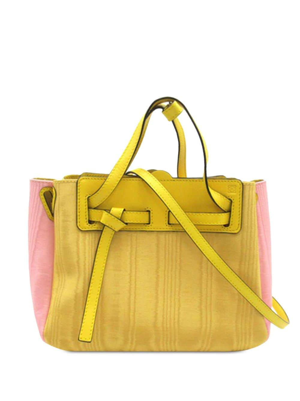 Loewe Pre-Owned 21th Century Mini Nylon Lazo satchel - Yellow von Loewe Pre-Owned