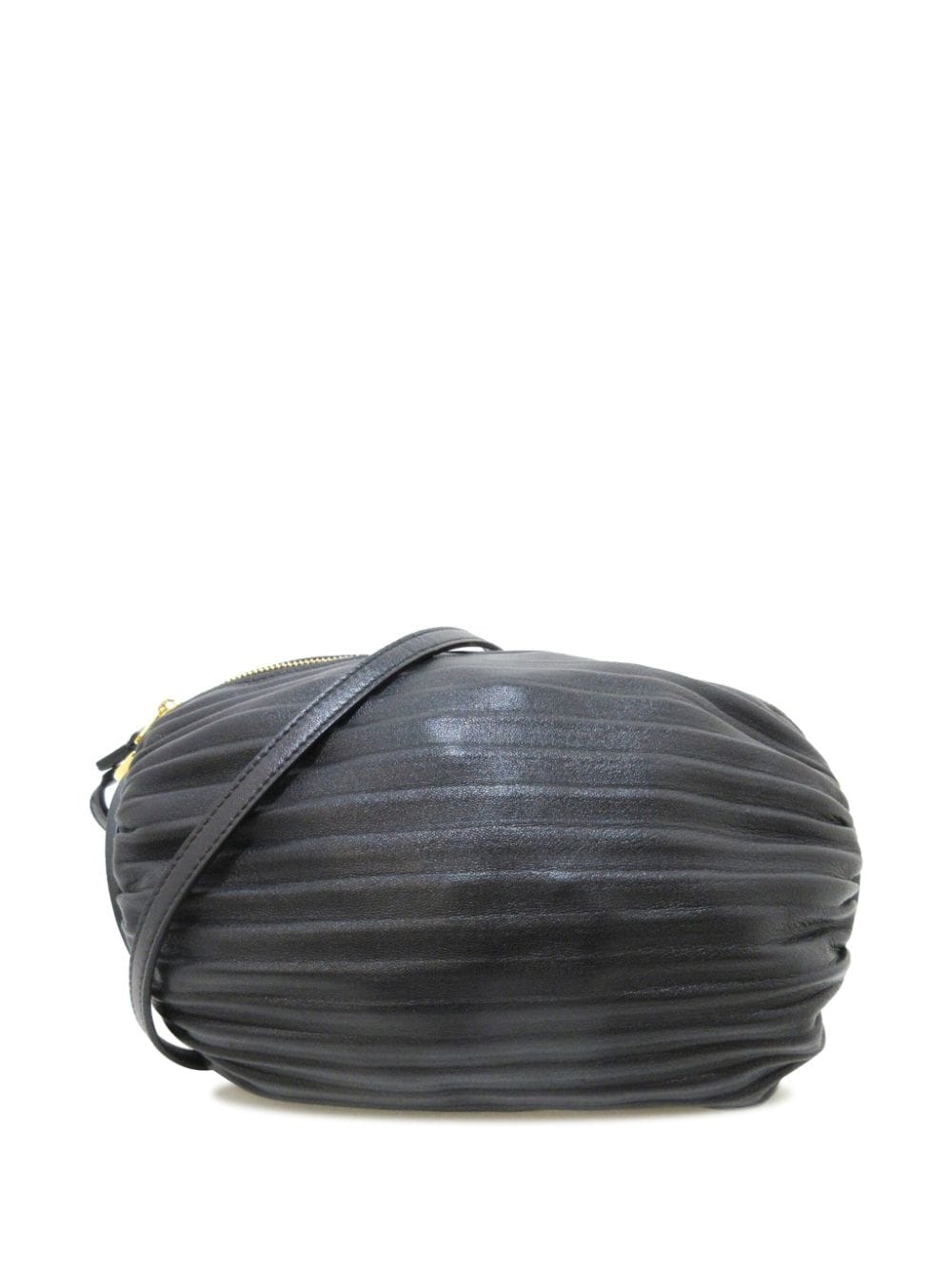 Loewe Pre-Owned 21th Century Pleated Nappa Bracelet Pouch handbag - Black von Loewe Pre-Owned