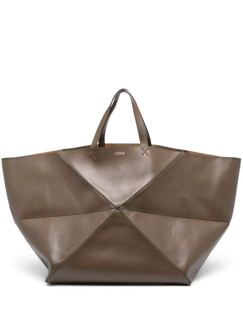 Loewe Pre-Owned XL Puzzle Fold tote bag - Brown von Loewe Pre-Owned