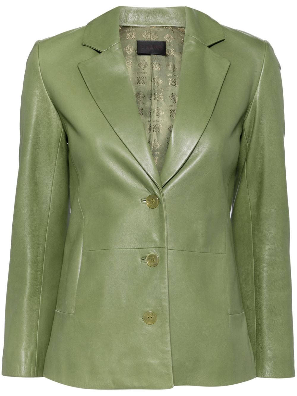 Loewe Pre-Owned single breasted Jacket - Green von Loewe Pre-Owned