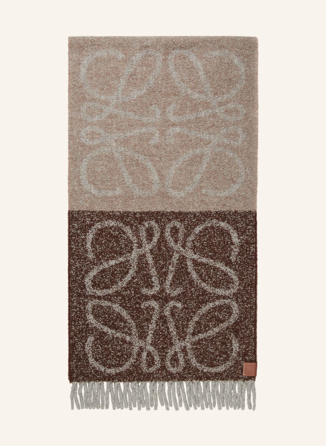 Loewe Bouclé-Schal Mit Alpaka braun Loewe Bouclé-Schal Mit Alpaka braun von Loewe