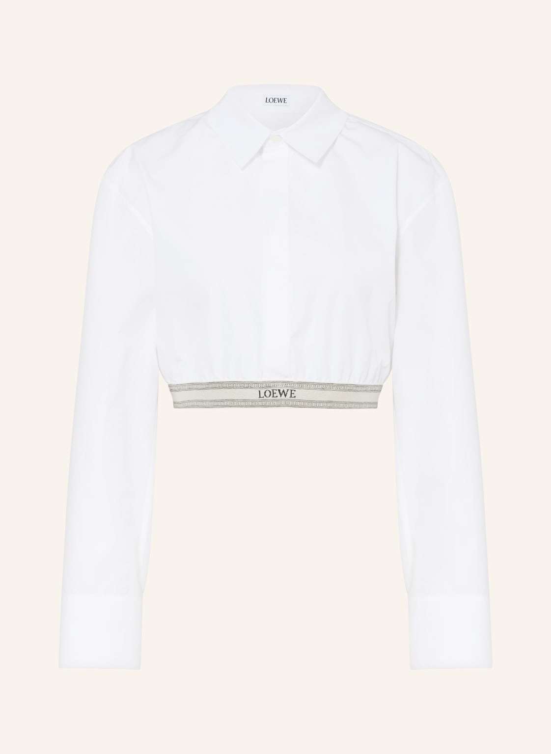 Loewe Cropped-Blusenshirt weiss von Loewe