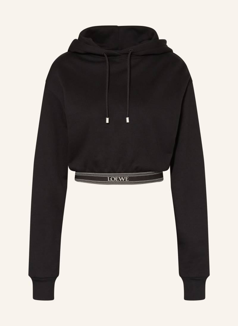 Loewe Cropped-Hoodie schwarz von Loewe