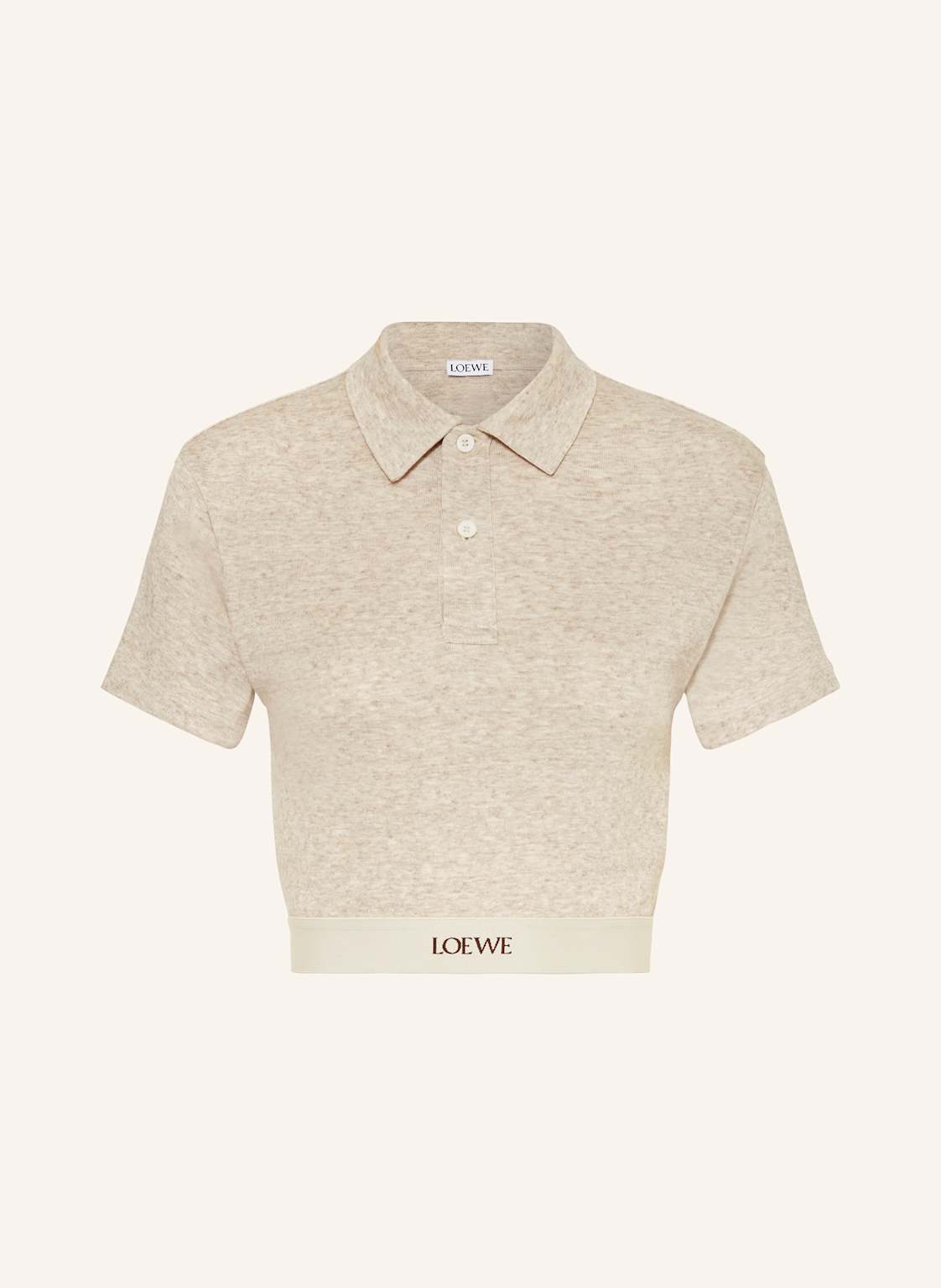 Loewe Cropped-Strickshirt beige Loewe Cropped-Strickshirt beige von Loewe