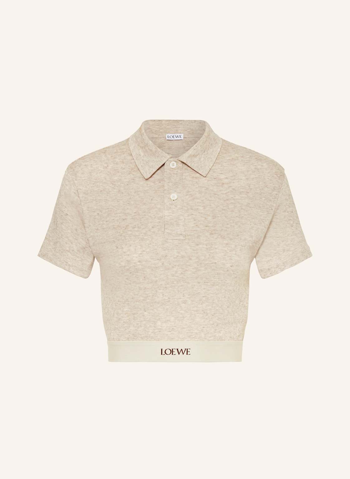 Loewe Cropped-Strickshirt beige von Loewe