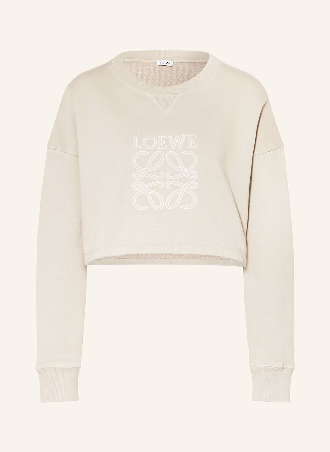 Loewe Cropped-Sweatshirt beige von Loewe