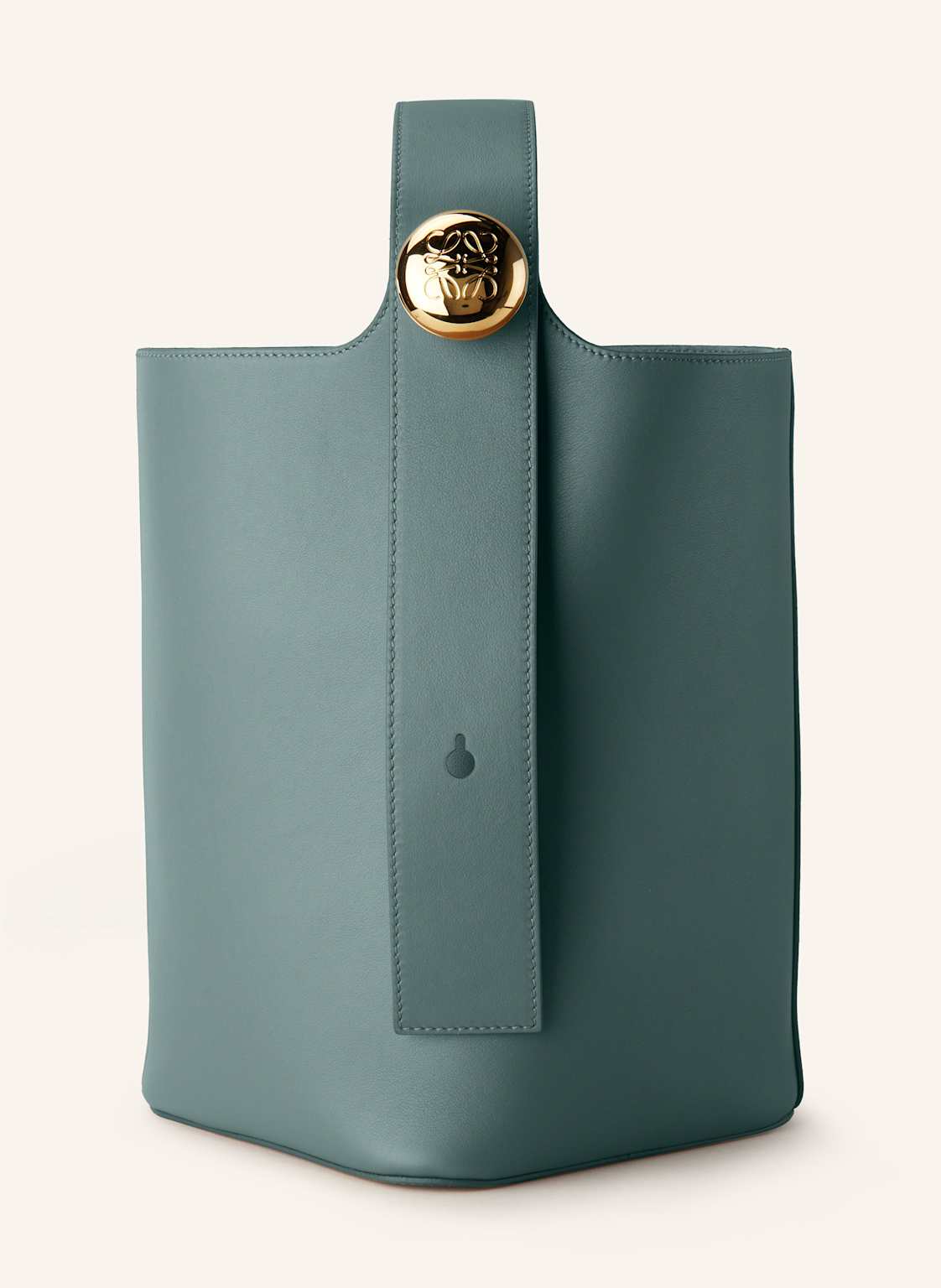 Loewe Handtasche Pebble Bucket Medium gruen von Loewe