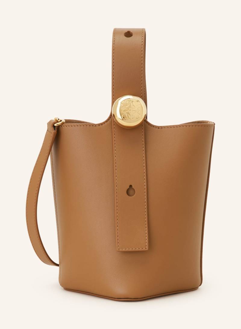 Loewe Handtasche Pebble Bucket Mini braun von Loewe