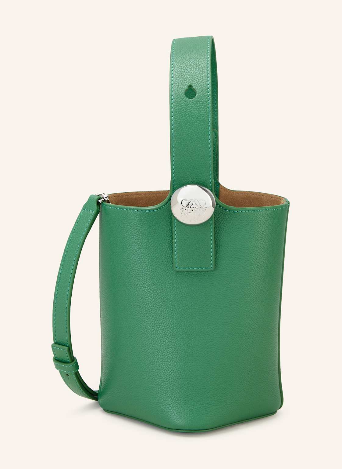 Loewe Handtasche Pebble Bucket Mini gruen Loewe Handtasche Pebble Bucket Mini gruen von Loewe
