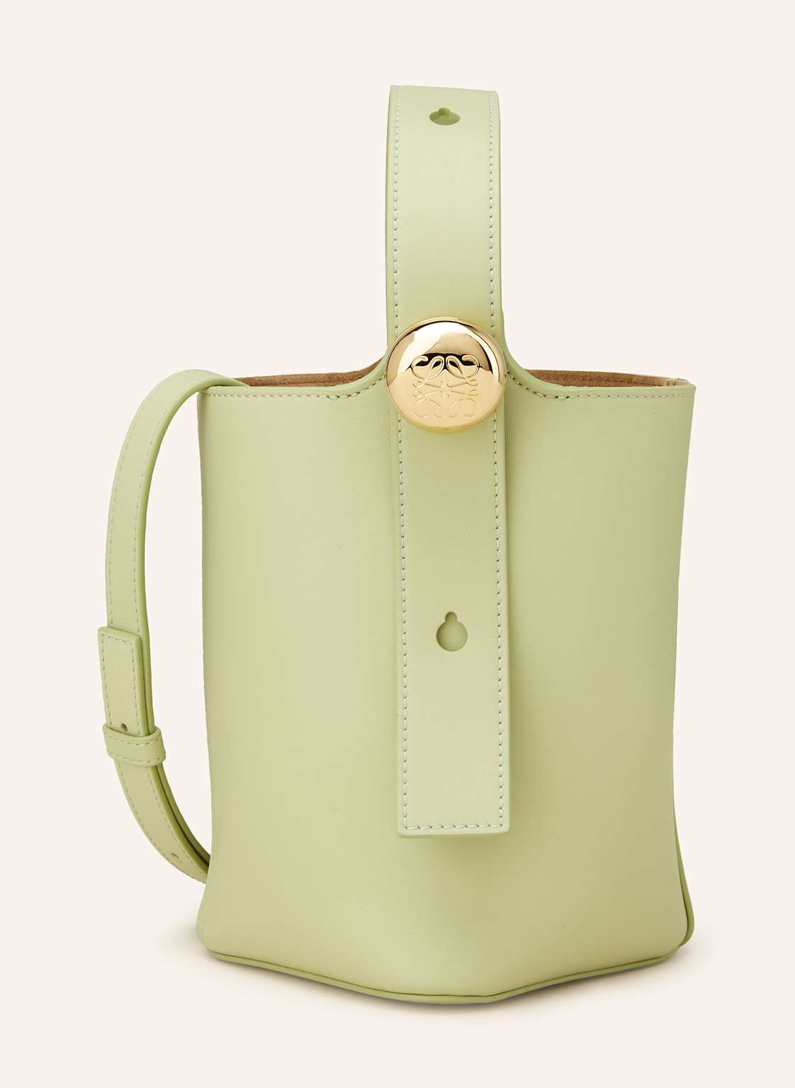Loewe Handtasche Pebble Bucket Mini gruen Loewe Handtasche Pebble Bucket Mini gruen von Loewe