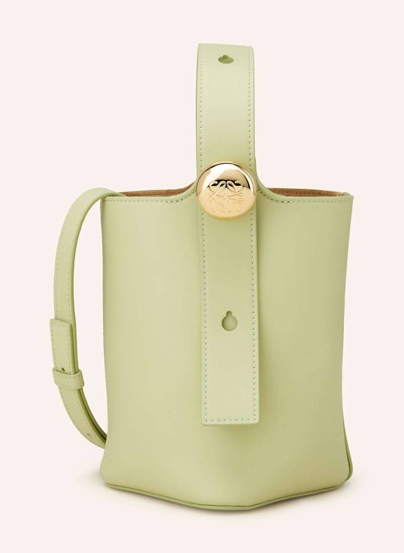 Loewe Handtasche Pebble Bucket Mini gruen von Loewe