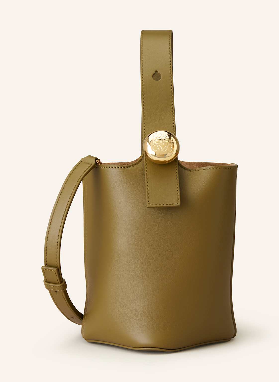Loewe Handtasche Pebble Bucket Mini gruen Loewe Handtasche Pebble Bucket Mini gruen von Loewe