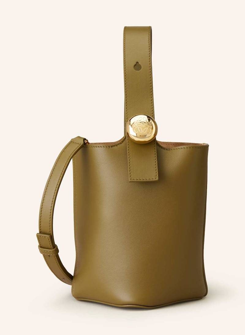 Loewe Handtasche Pebble Bucket Mini gruen von Loewe