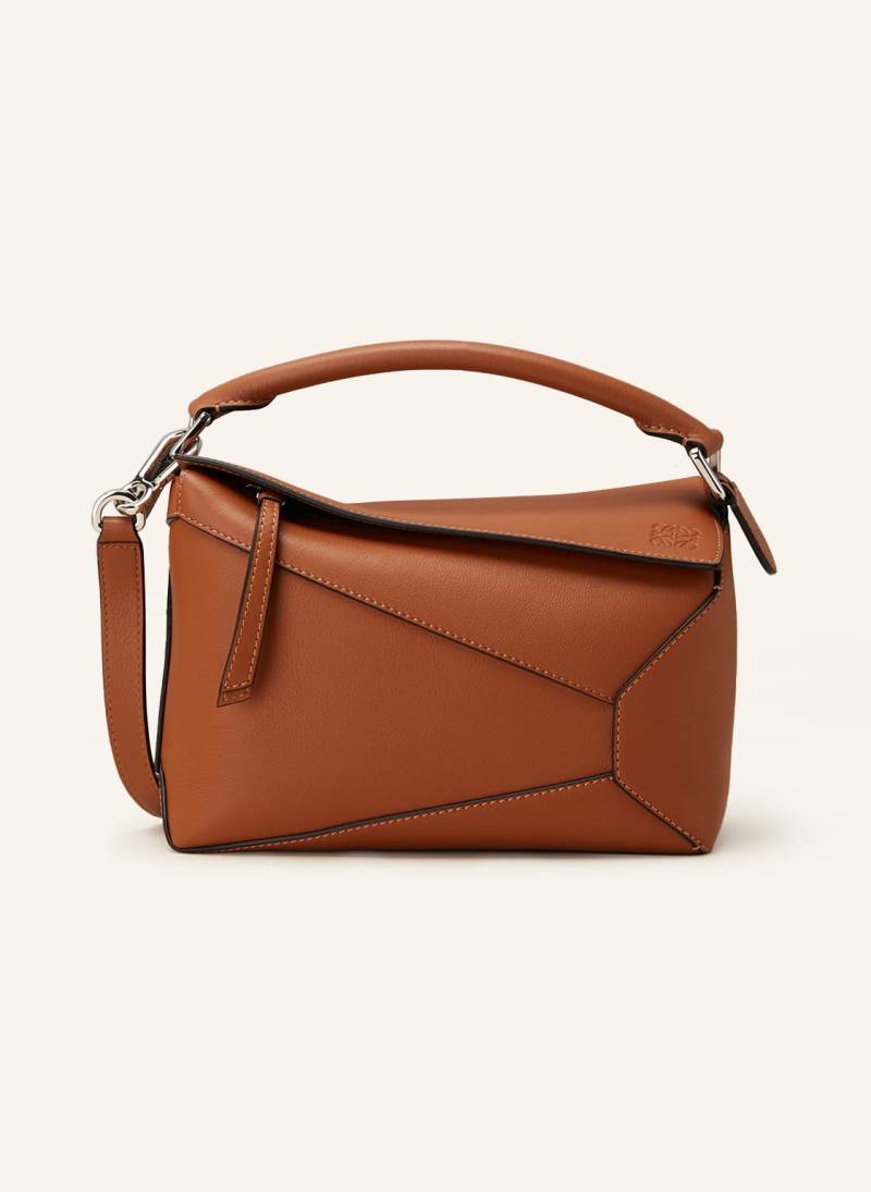 Loewe Handtasche Puzzle Small braun von Loewe