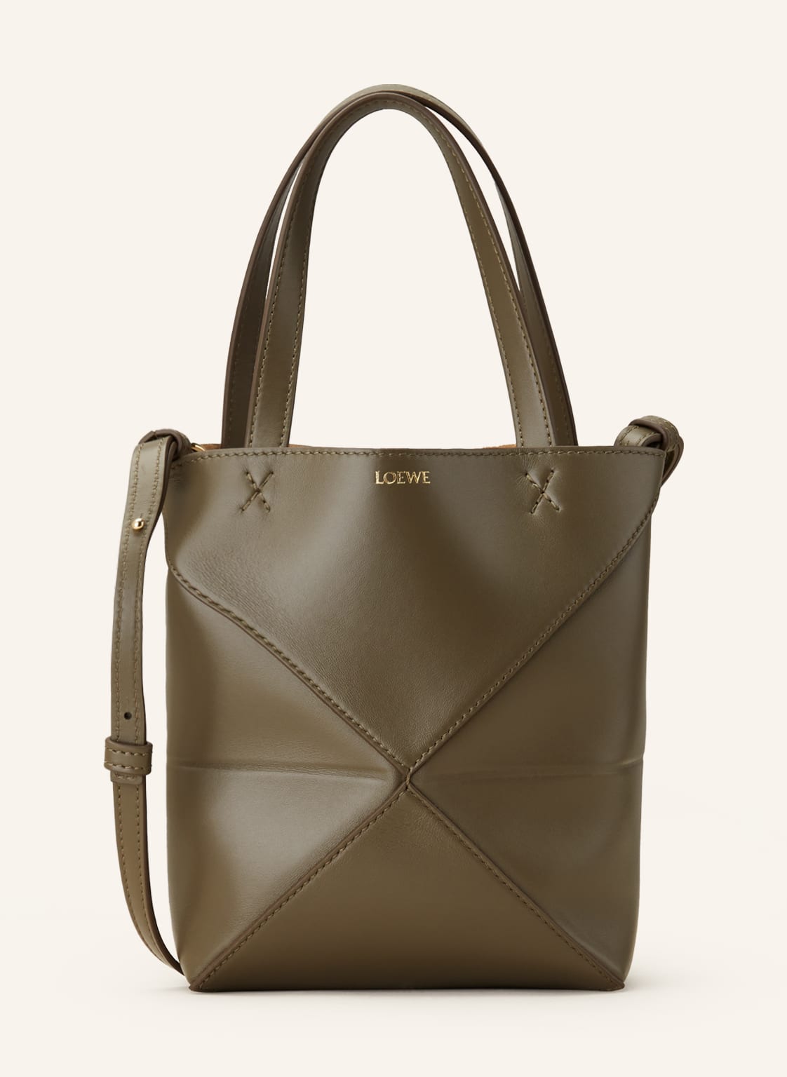 Loewe Handtasche Puzzle Tote Mini gruen Loewe Handtasche Puzzle Tote Mini gruen von Loewe