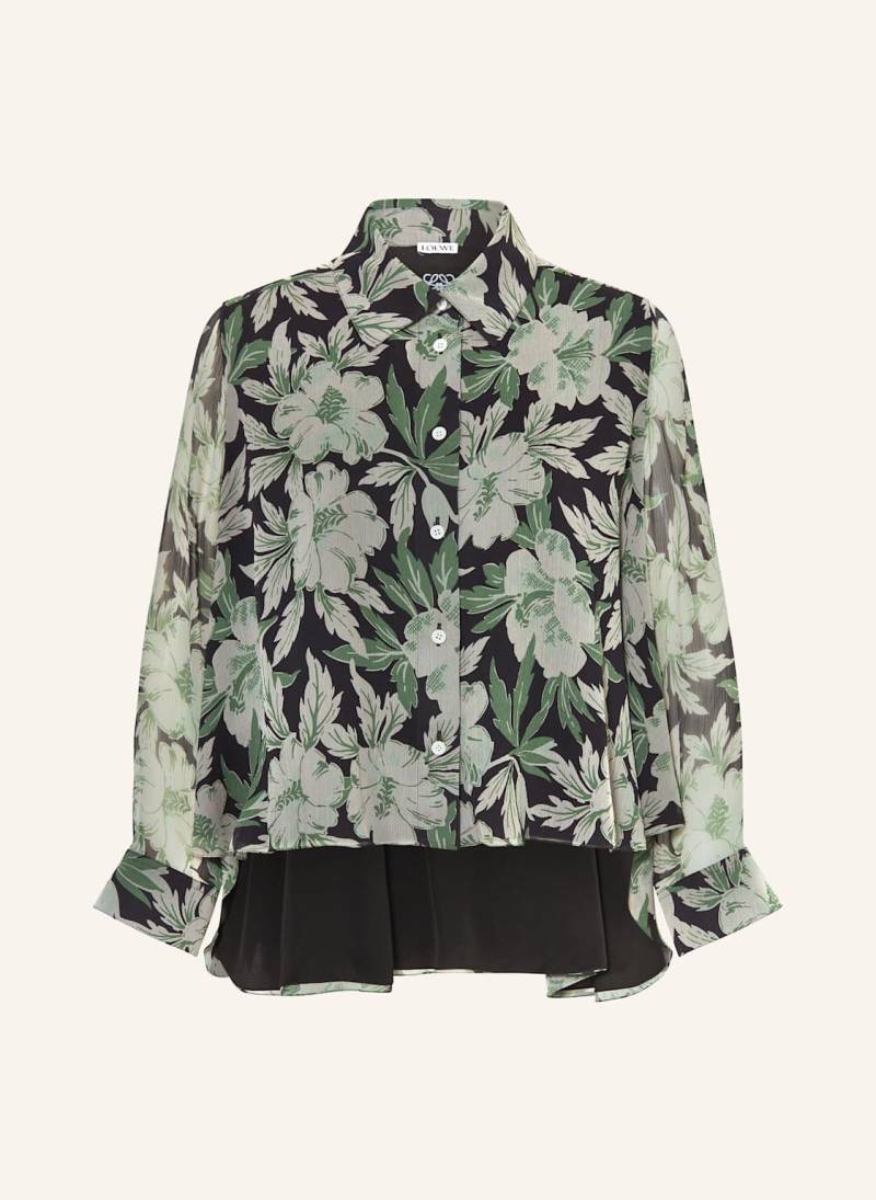 Loewe Hemdbluse Aus Seide schwarz von Loewe