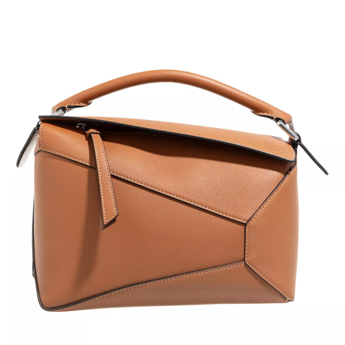 Loewe Henkeltasche - Puzzle Edge Small Handbag - Gr. unisize - in Braun - für Damen von Loewe