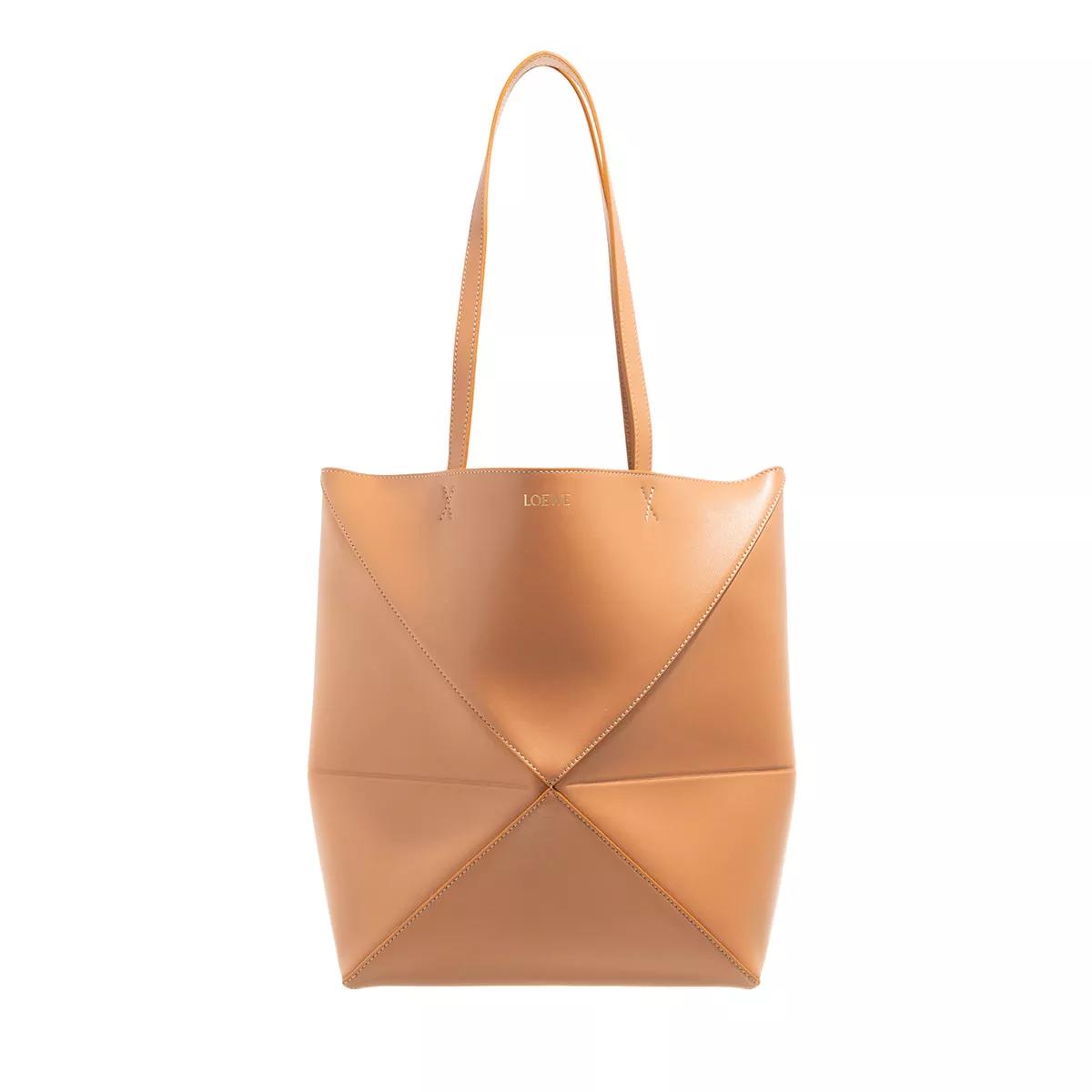 Loewe Henkeltasche - Puzzle Fold Tote Calfskin - Gr. unisize - in Braun - für Damen von Loewe