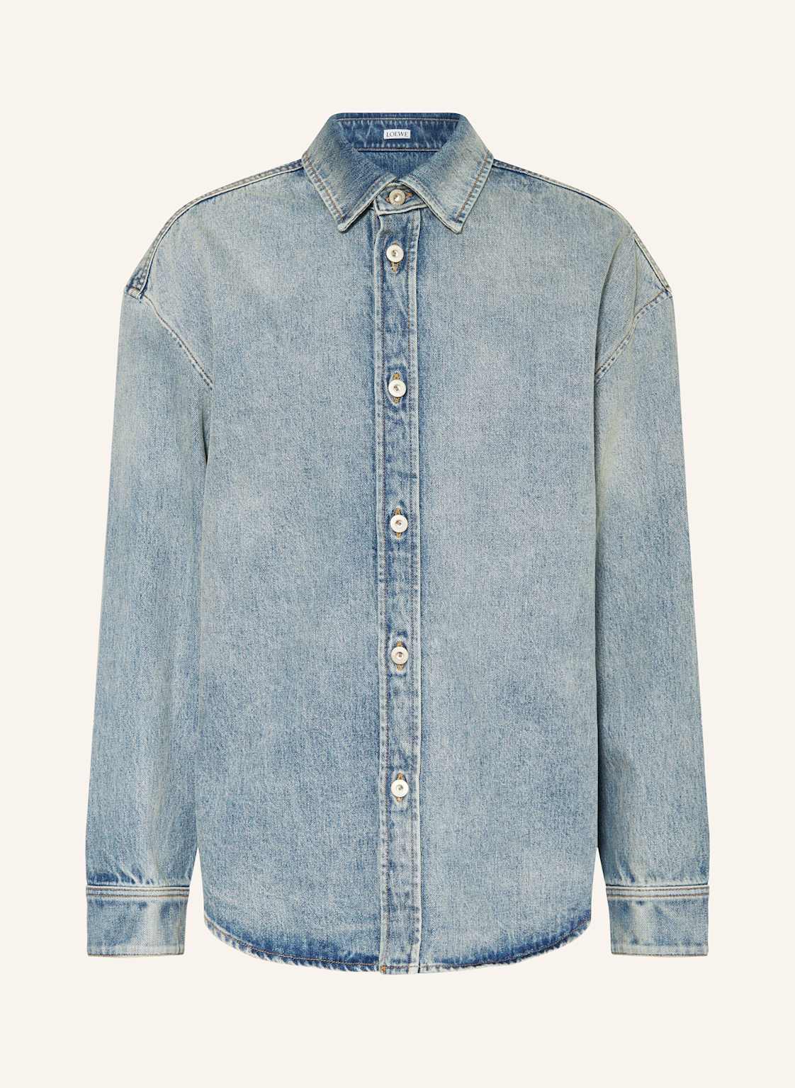 Loewe Jeans-Overshirt Anagram blau von Loewe