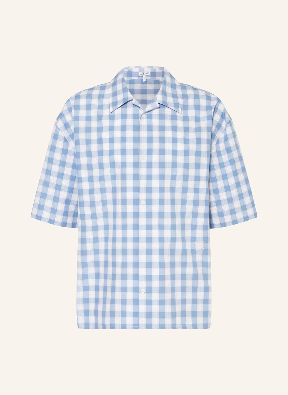 Loewe Kurzarm-Hemd Comfort Fit blau Loewe Kurzarm-Hemd Comfort Fit blau von Loewe