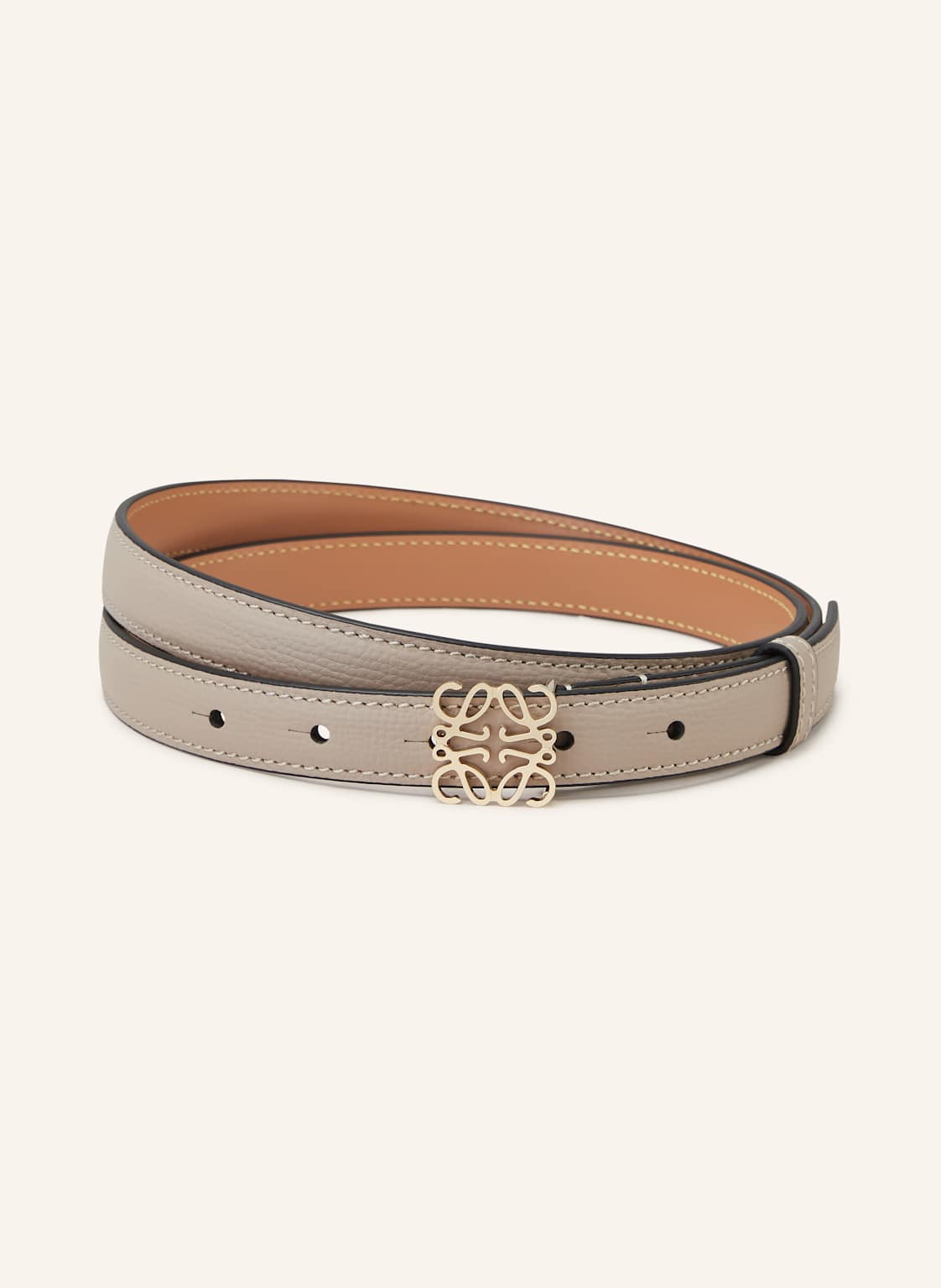 Loewe Ledergürtel Anagram beige Loewe Ledergürtel Anagram beige von Loewe