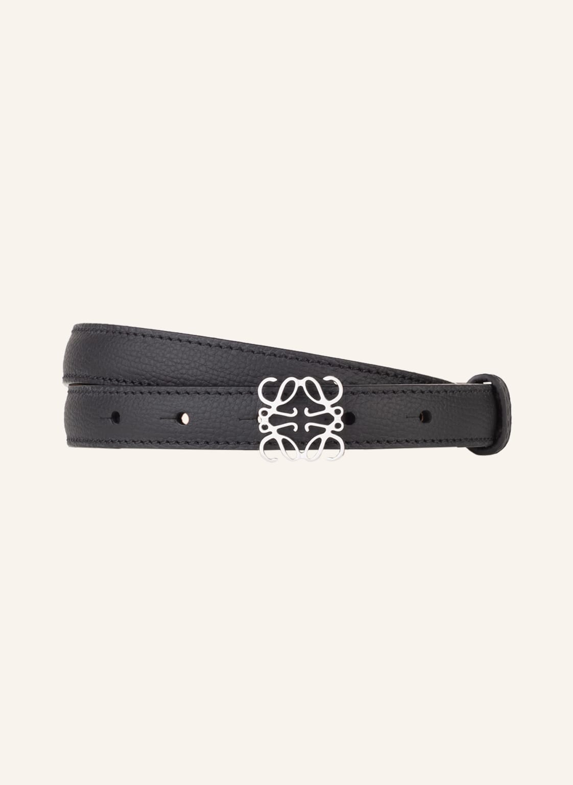 Loewe Ledergürtel Anagram schwarz Loewe Ledergürtel Anagram schwarz von Loewe