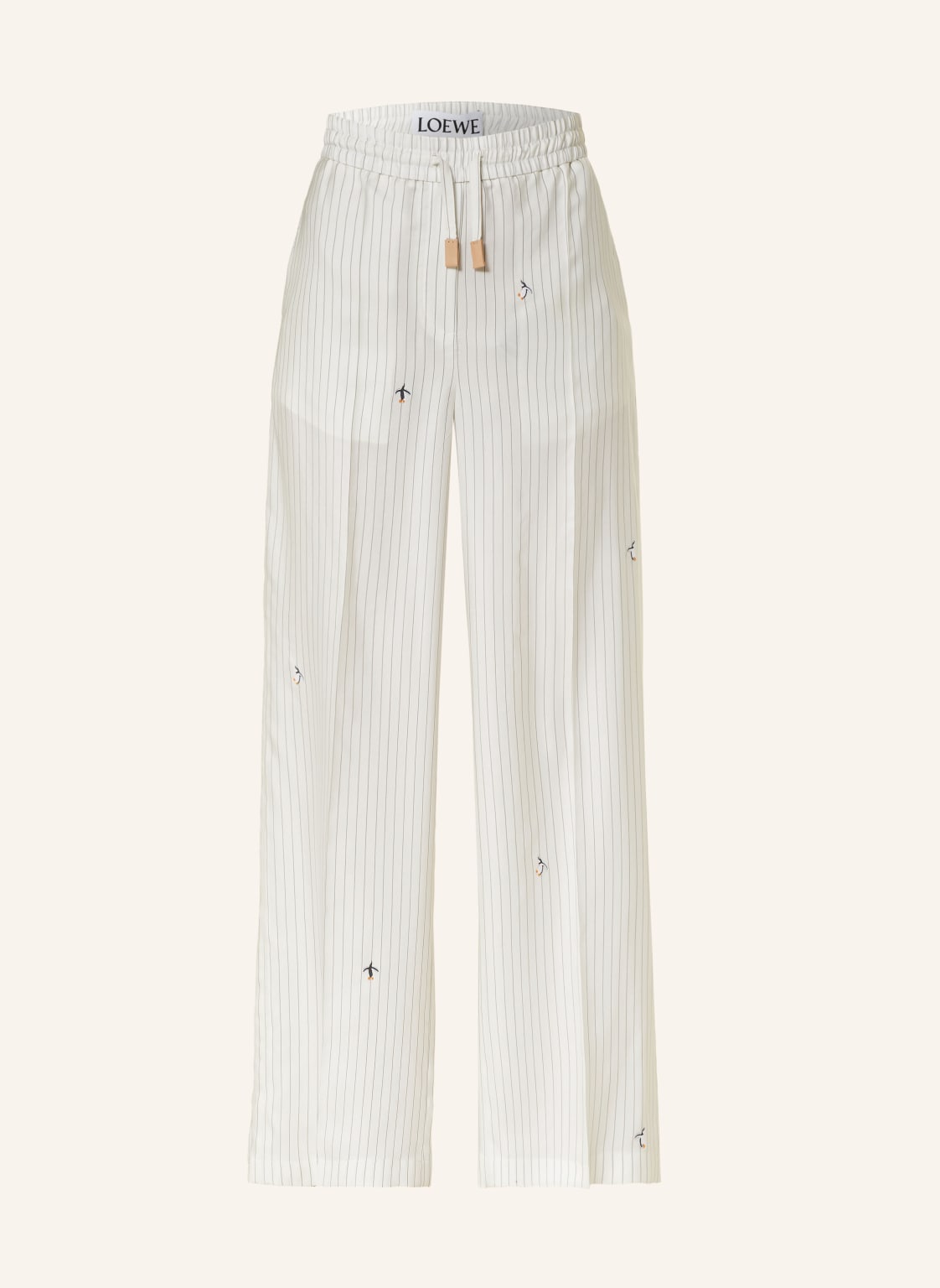 Loewe Marlenehose Aus Seide weiss von Loewe