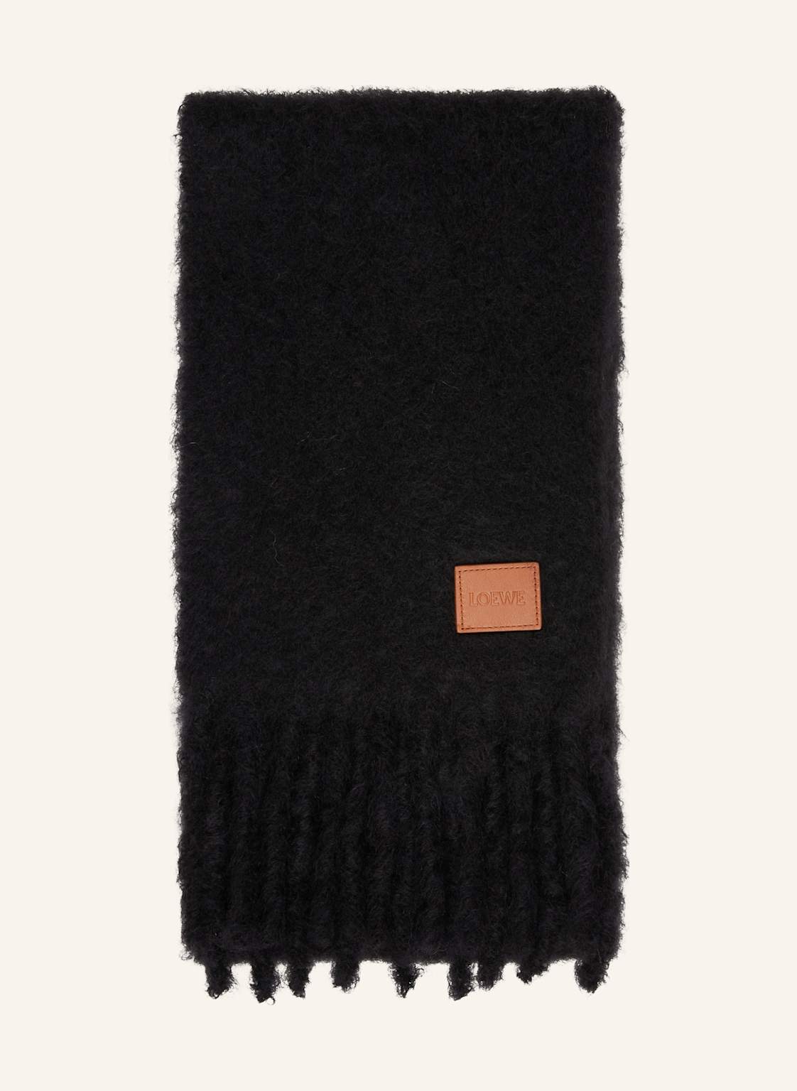 Loewe Mohair-Schal schwarz von Loewe