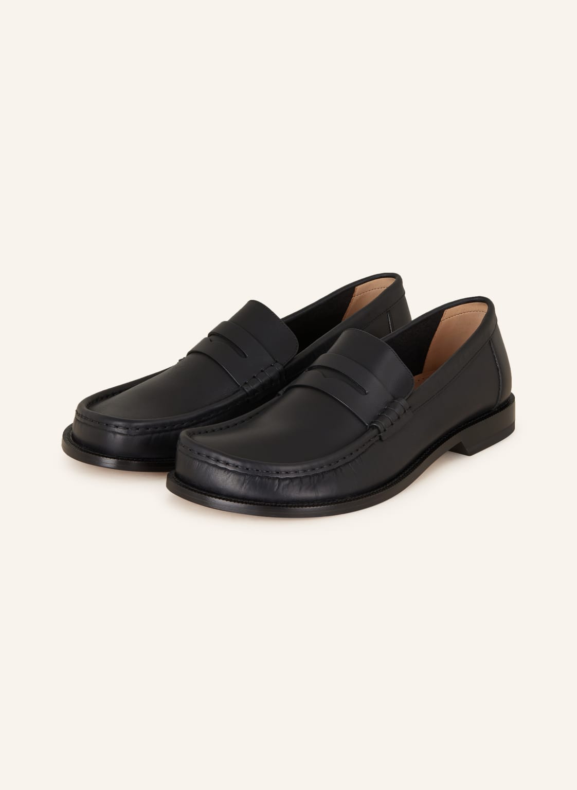 Loewe Penny-Loafer Campo schwarz von Loewe