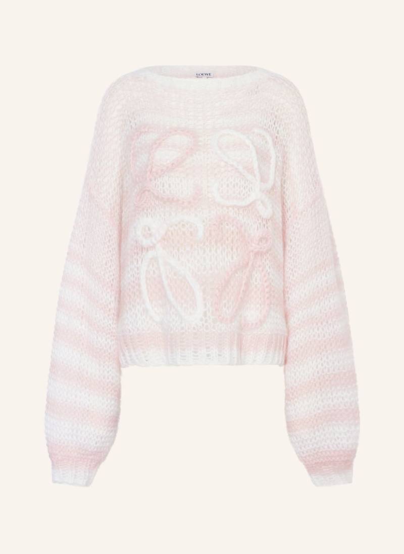 Loewe Pullover Anagram Mit Mohair weiss von Loewe