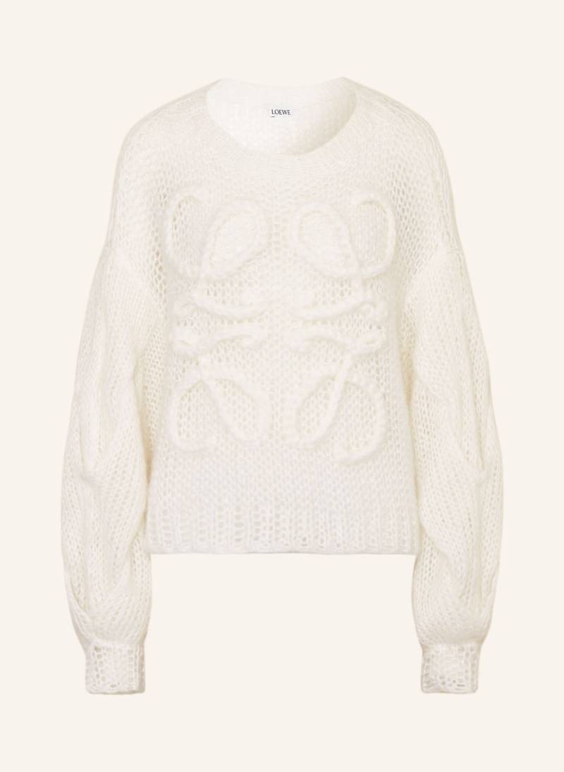 Loewe Pullover Mit Mohair weiss von Loewe