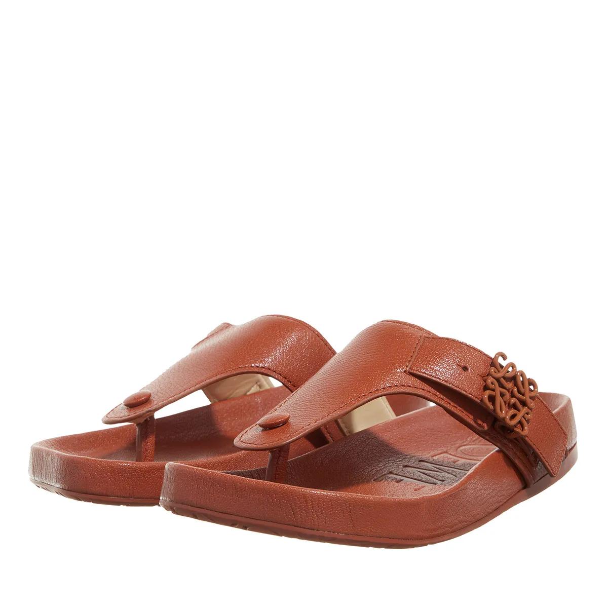 Loewe Sandalen - Loewe Ease Sandal - Gr. 38 (EU) - in Braun - für Damen von Loewe