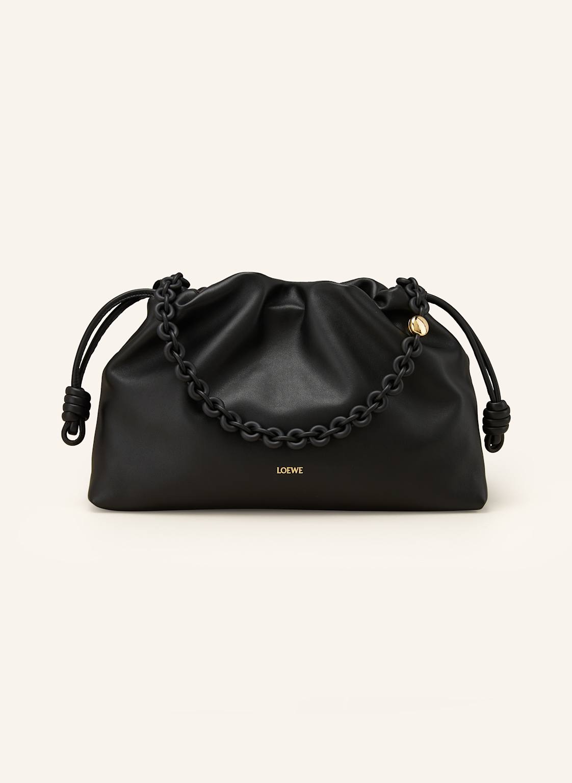 Loewe Schultertasche Flamenco Large schwarz von Loewe