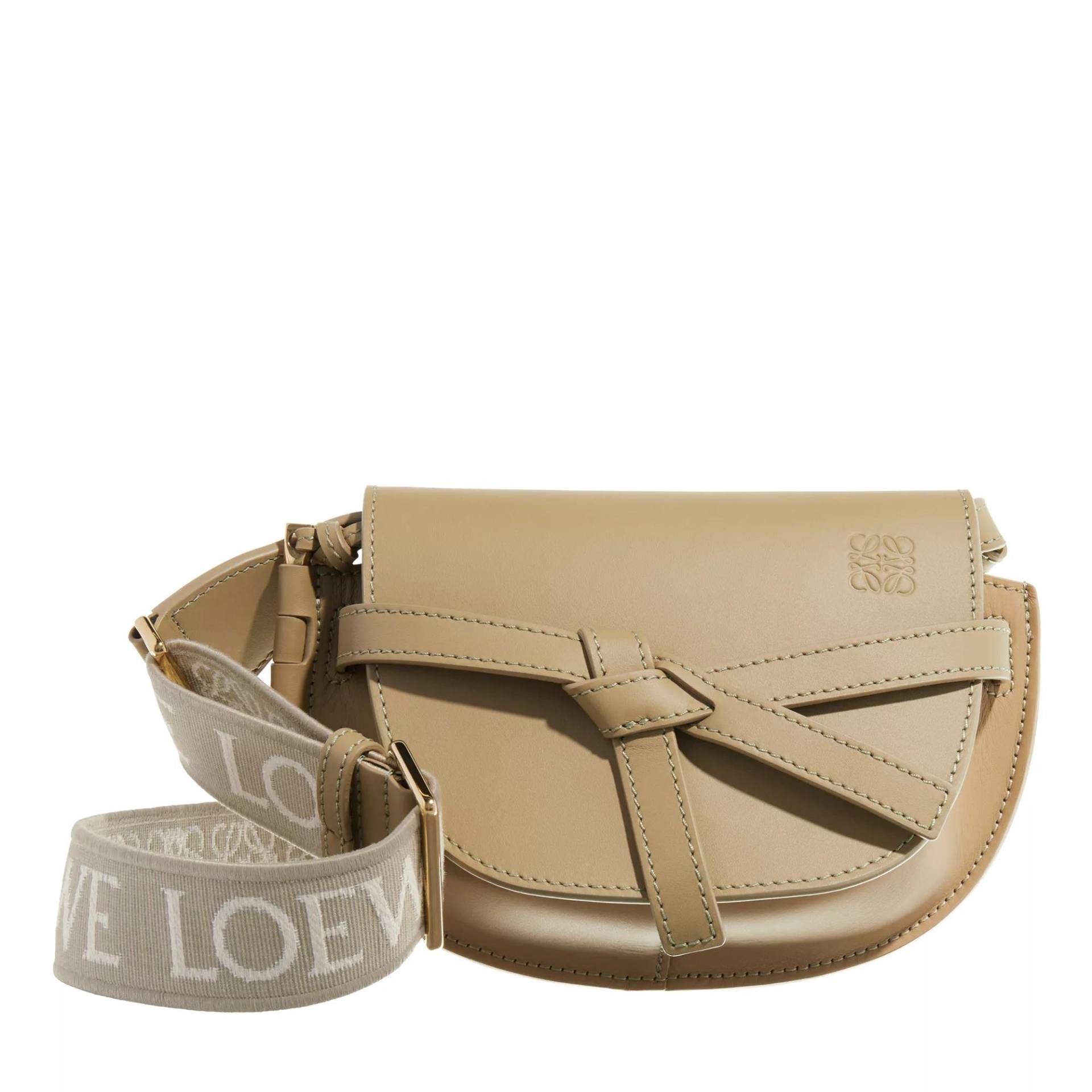 Loewe Schultertasche - Gate Dual Mini Crossbody Bag Leather - Gr. unisize - in Grün - für Damen von Loewe