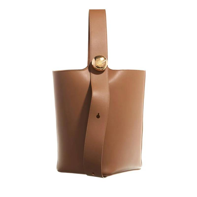 Loewe Schultertasche - Medium Pebble Bucket Bag - Gr. unisize - in Braun - für Damen von Loewe